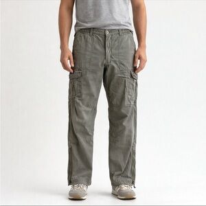 Y2K Abercrombie & Fitch Adirondack Paratrooper Cargo Pants Mens XL Streetwear